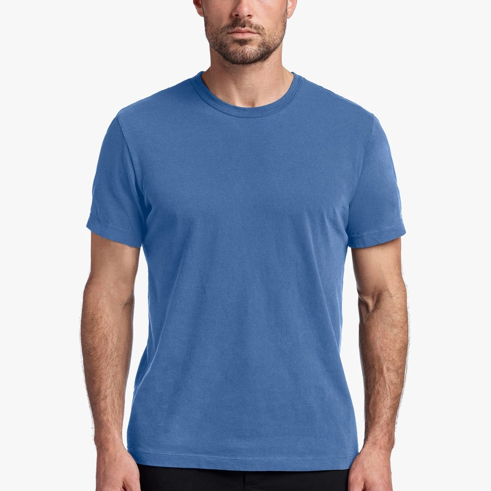 James Perse Men's MLJ3311 Short Sleeve Crew Neck Tee T-Shirt in Royal Blue